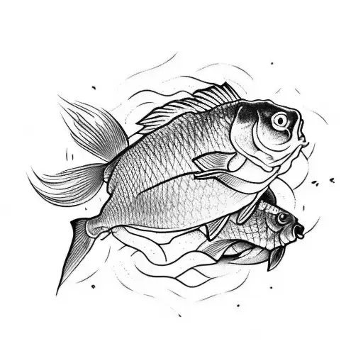 Carp Fishing  tattoo design idea