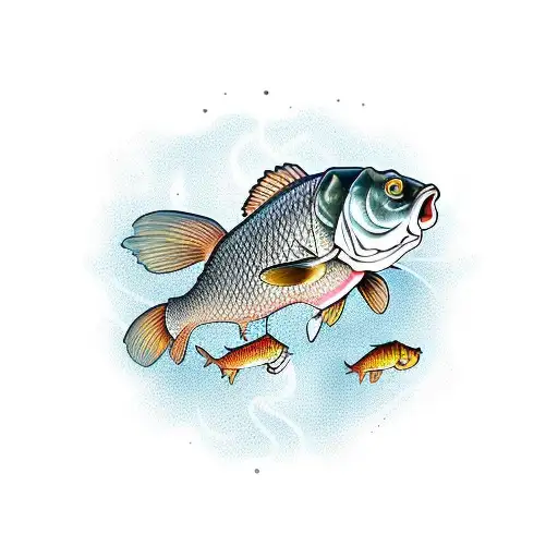 Carp Fishing  tattoo design idea