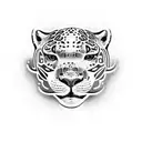 Neo tribal jaguar tattoo design idea