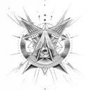 illuminati  tattoo design idea