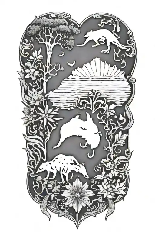 australia tattoo design idea