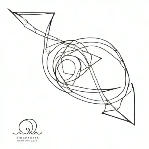 conceptual double helix tattoo design idea