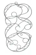 double helix tattoo design idea