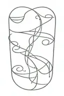 double helix tattoo design idea