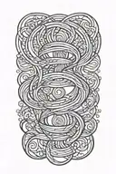 double helix tattoo design idea