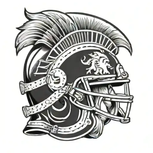 usc Trojan helmet tattoo design idea
