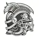 usc Trojan helmet tattoo design idea