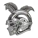 usc Trojan helmet tattoo design idea