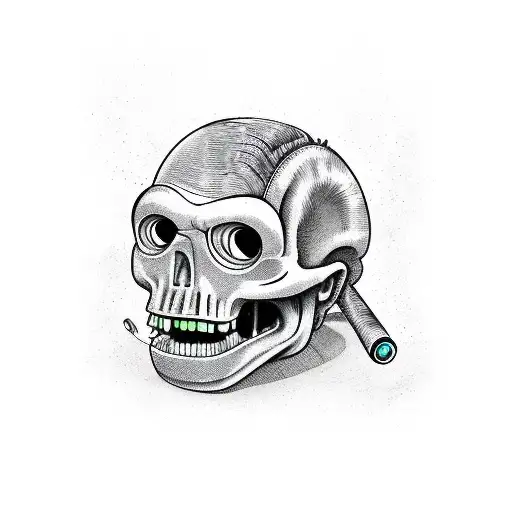 Frankenstiens monster drives an open hot rod tattoo design idea