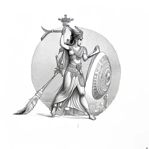 athena (the greek godess) tattoo design idea