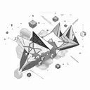 constellation stars amd clouds tattoo design idea