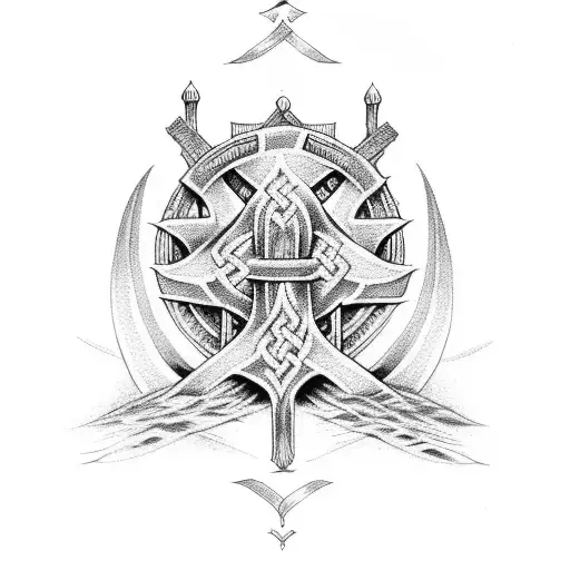 Viking frigg family tree tattoo design idea