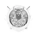 Teacher with Viking shield tattoo design idea