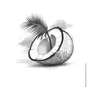coconut tree tattoo design idea