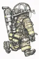 firefighter  tattoo design idea