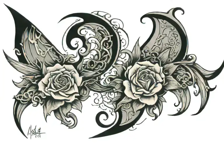 2004 written tattoo design idea