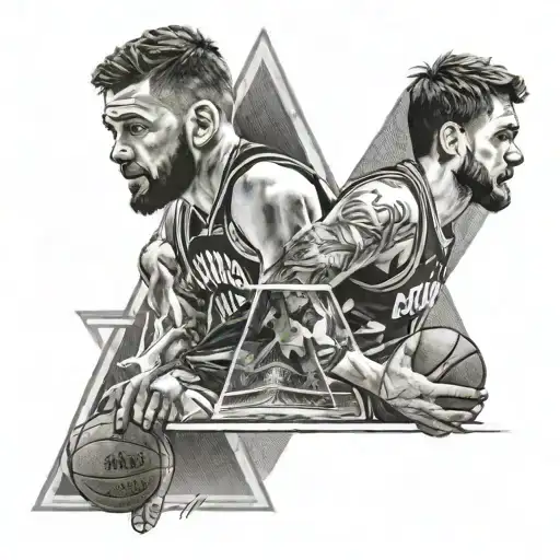 kyrie irving and luka doncic pyramid tattoo design tattoo design idea