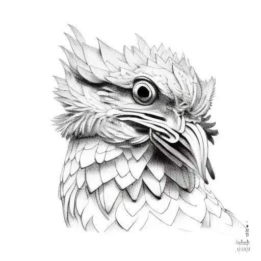 cookies chicken tattoo design idea