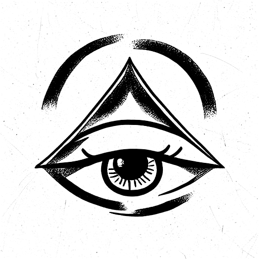 egyptian all seeing eye drawing