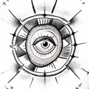 All Seeing Eye tattoo design idea