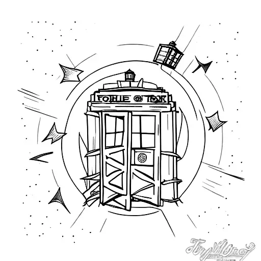 TARDIS  tattoo design idea