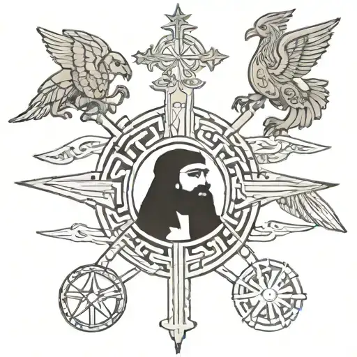 Iraqi Assyrian Christian tattoo design idea