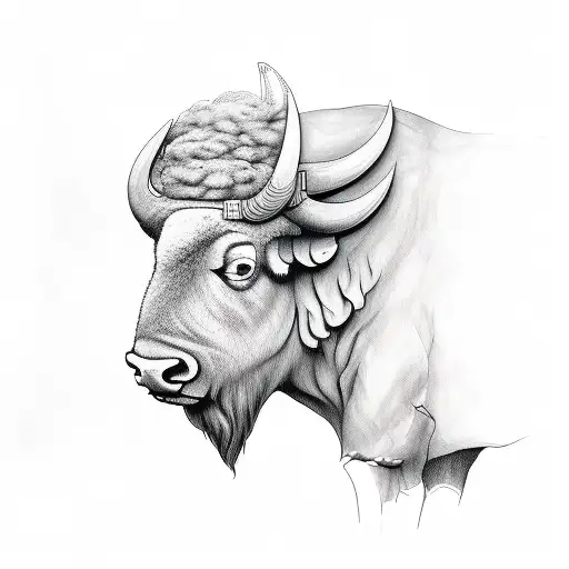 inmate Buffalo tattoo design idea