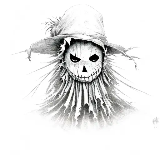 Scary Scarecrow tattoo design idea