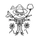 Scarecrow tattoo design idea