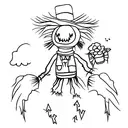 Scarecrow tattoo design idea