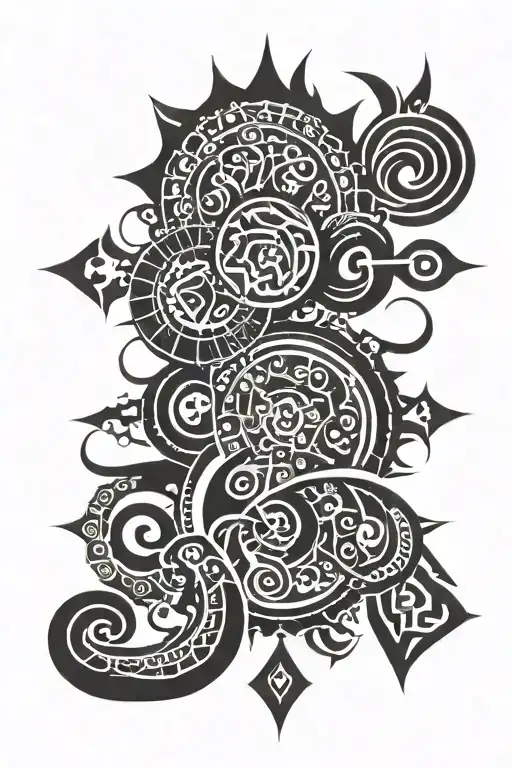Karma spinal tattoo tattoo design idea