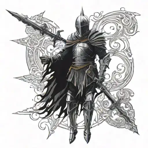 dark souls tattoo design idea
