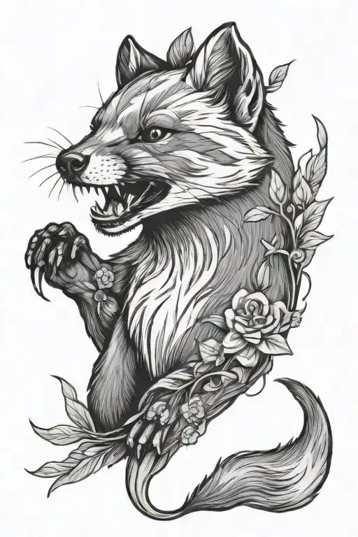 marten tattoo design idea