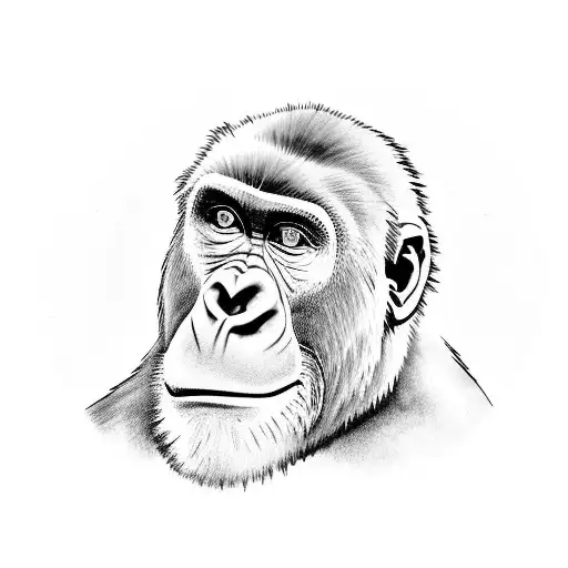 gorilla doing a backflip over Mario  tattoo design idea