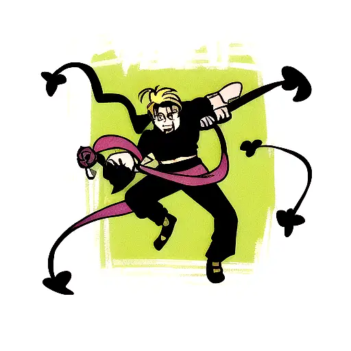 Scorpion , Kunai au bout du pique  du scorpion , Rose avec épine  tattoo design idea