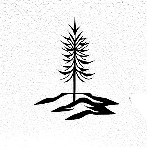 Money trees tattoo design idea