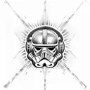 Star wars harry potter tattoo design idea