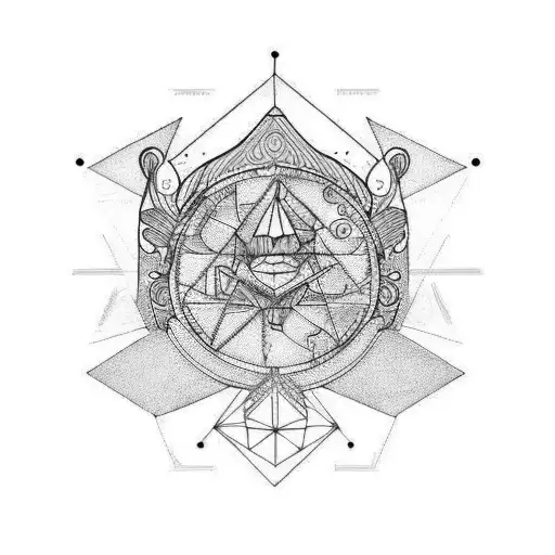 libra+aries+psi tattoo design idea