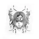 Itachi tattoo design idea
