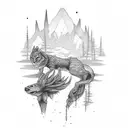 Christian "Even in the wilderness, there's still water" tattoo design idea