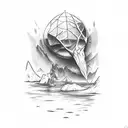 Christian "Even in the wilderness, there's still water" tattoo design idea