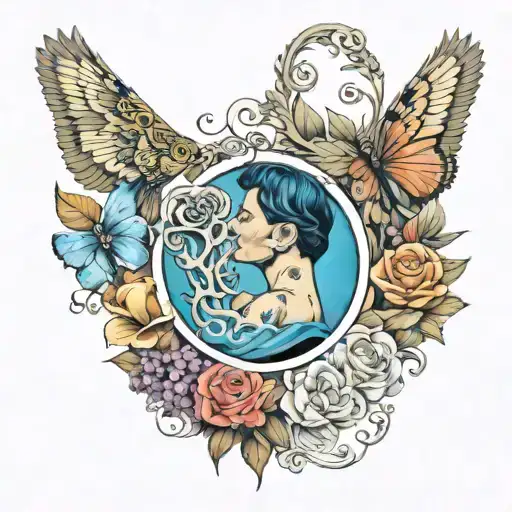 The love you take is equal to the love you make tattoo design idea