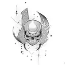 guillotine tattoo design idea