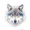 Five wolves  tattoo design idea