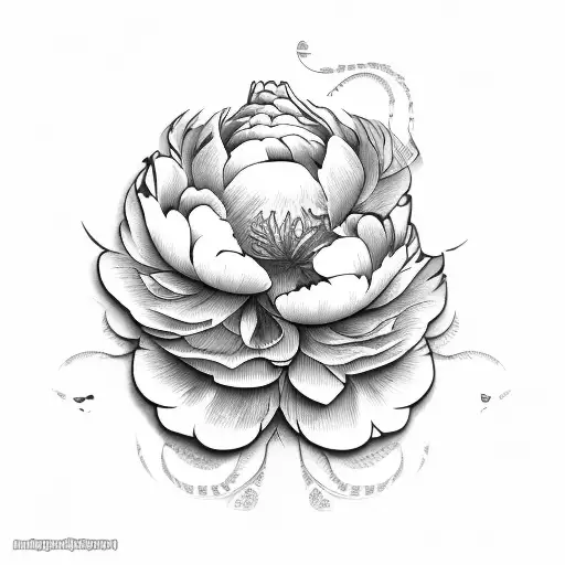 peony rib tattoo tattoo design idea