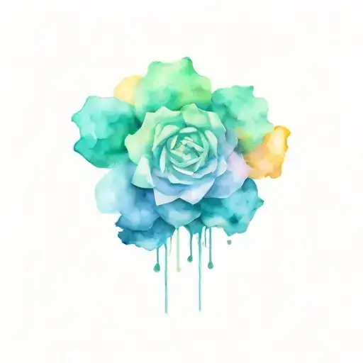 celestial with faint words tattoo design idea