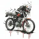 grim reapte mourning without flowers at  all  tattoo design idea