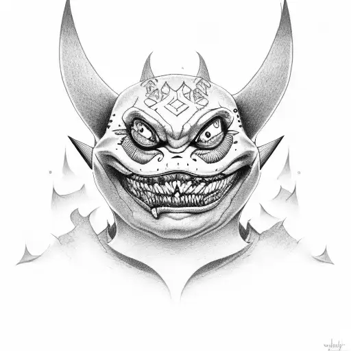 gengar tattoo design idea