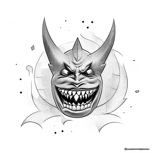 gengar tattoo design idea
