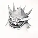 gengar tattoo design idea